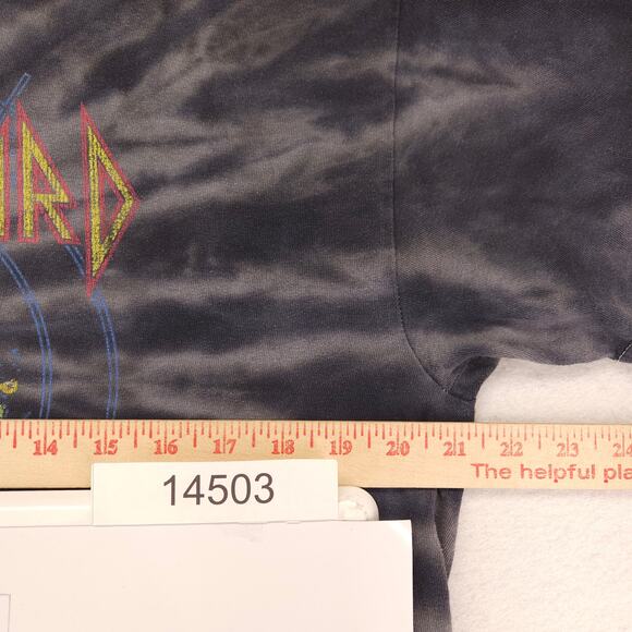 Def Leppard Band Graphic Crew Neck T Shirt Adult Mens Size Large L Tie Dye - Picture 6 of 9